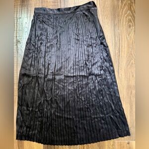 Vintage Christian Dior Separates Black Long Pleated Skirt Size 10